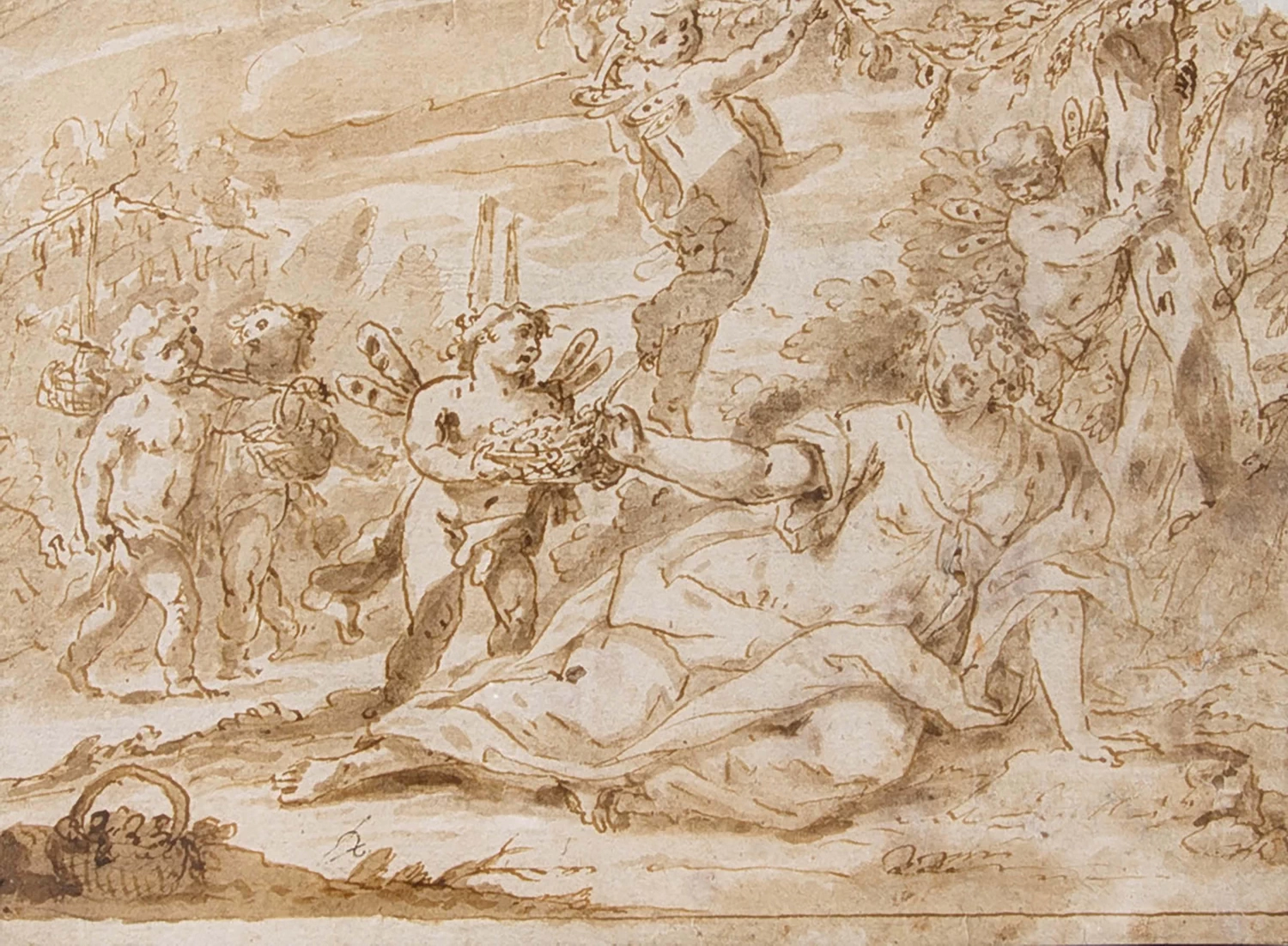 Studio, Flora tra putti